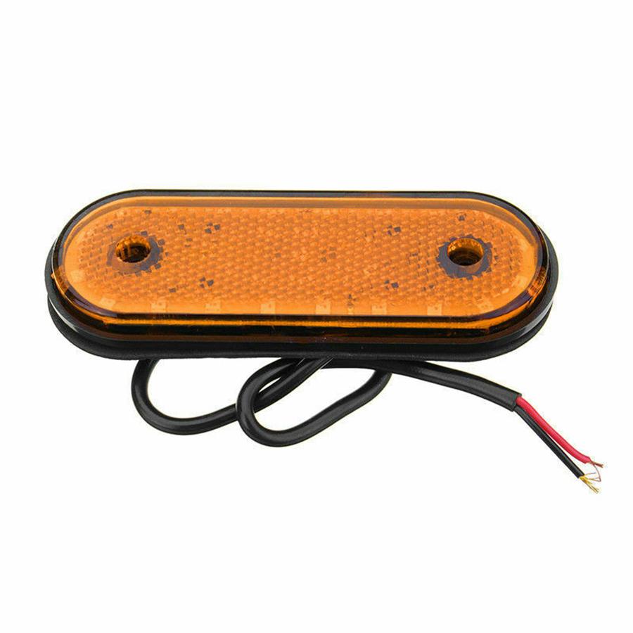 10X Amber 20LED Side Marker Indicator Light Lamp Caravan Truck Trailer Lorry 24V