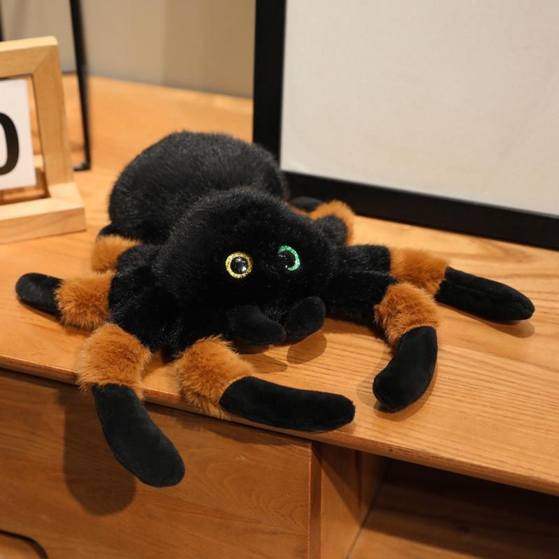 Simulated Black Spider Toy Children'S Early Education Colored Spider Plush Doll Arthropod Funny Throw Pillow