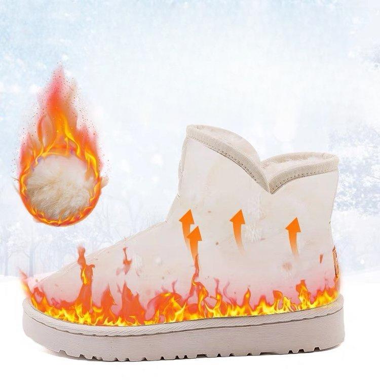 Snow Boots for Women Winter with Plush Bread Shoes Thick Soled Height Increasing Snow Cotton Boots Short Boots Warm Cotton Boots