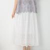 Spring Sweet Mori Girl Embroidered Lace A-Line Skirt