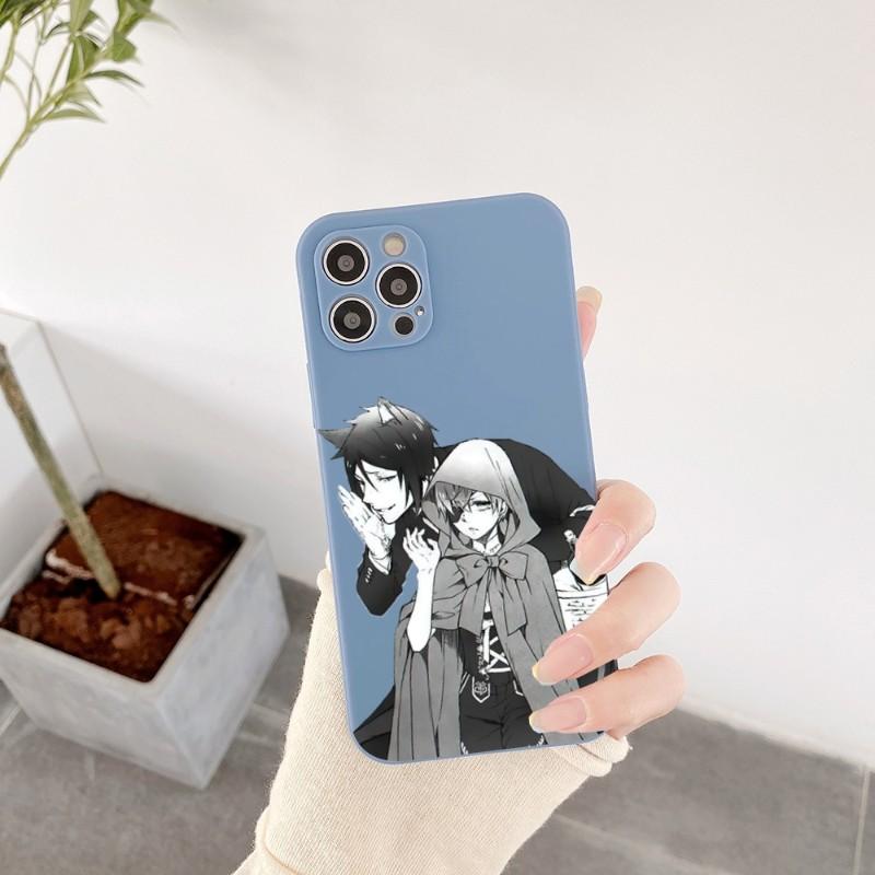 Butlers Ciel Phantomh Phone Case For IPhone 14 11 12 13 Pro Max X XR XSMax 6 6S 7 8 Plus SE 2022 Soft Square Color Phone Cover