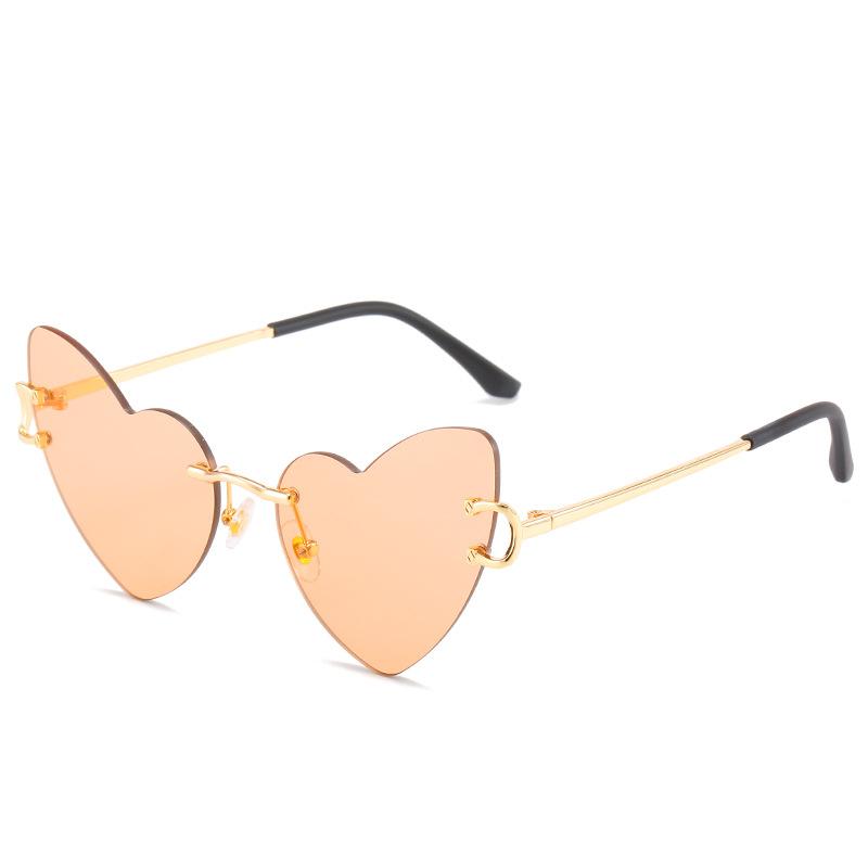 Spring Love Sunglasses, Personalized Heart-Shaped Glasses, Street Photography Trendy Sunglasses For Women