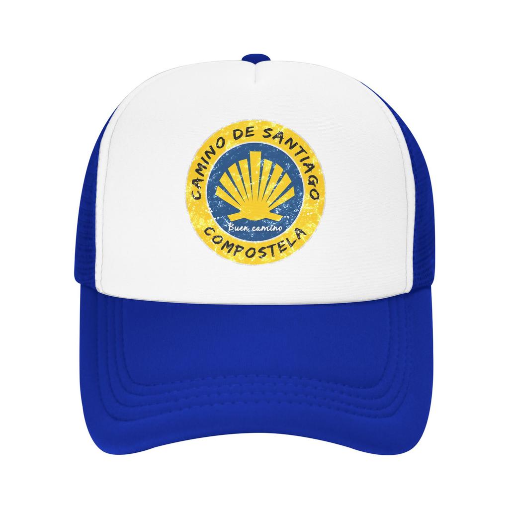 Summer Mesh Sun Hats Buen Camino de Santiago Compostela Peregrino Summer Baseball Cap Streetwear Hip Hop Hats Unisex Snapback Cap