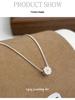Cui Yan S925 Sterling Silver Korean Daisy Necklace, Fresh Summer Clavicle Chain for Women