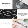 Gift Necklace Magnifying Glass 5x Portable Monocle Magnifier Pendant  Reading Newspaper