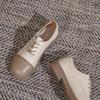 Mocasines Mary Jane de Encaje con Suela Gruesa, Tacón Grueso y Suela Blanda para Mujer Weiwei.