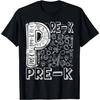 Pre-K Typography Team Vintage Pre-K Teacher Back To School T-Shirt
