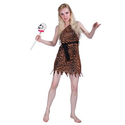 Damski prehistoryczny kostium jaskiniowca damski przebranie Cosplay strój na imprezę halloweenową dla dorosłych