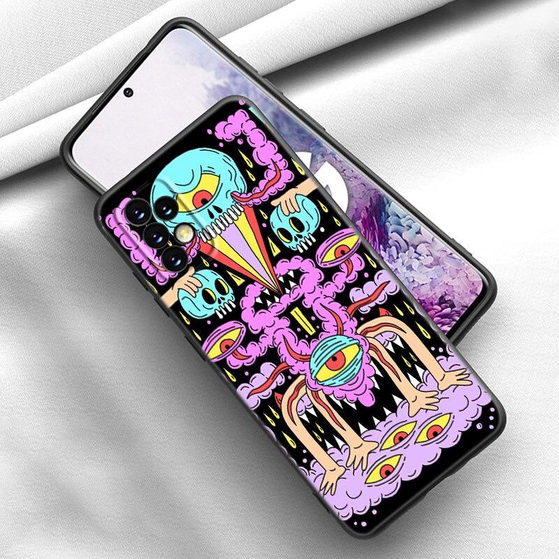 Colourful Psychedelic Trippy Art Case For Samsung A21 A30 A50 A52 S A13 A22 A32 A33 A53 A73 5G A11 A12 A31 A51 A70 A71 A72