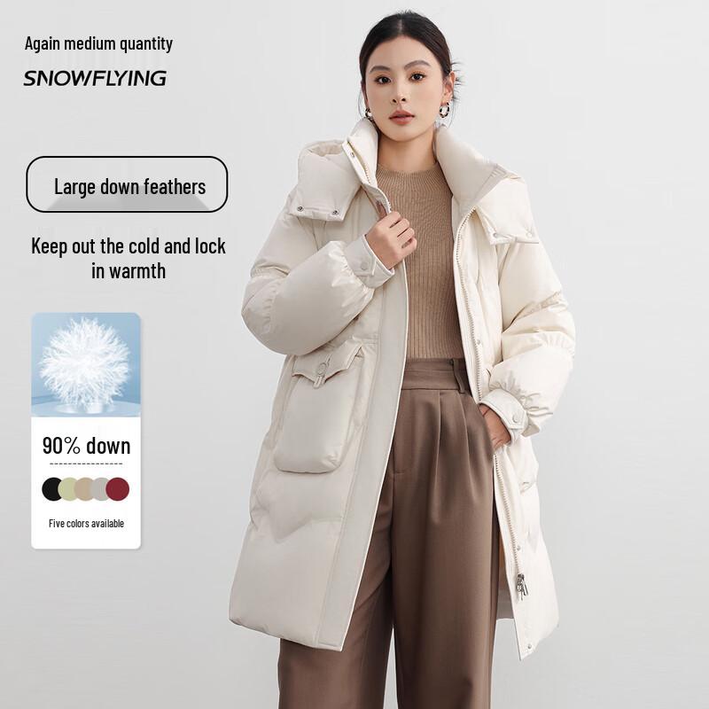

Snow Flying Women s Mid-Length Hooded Down Jacket M /165/88A