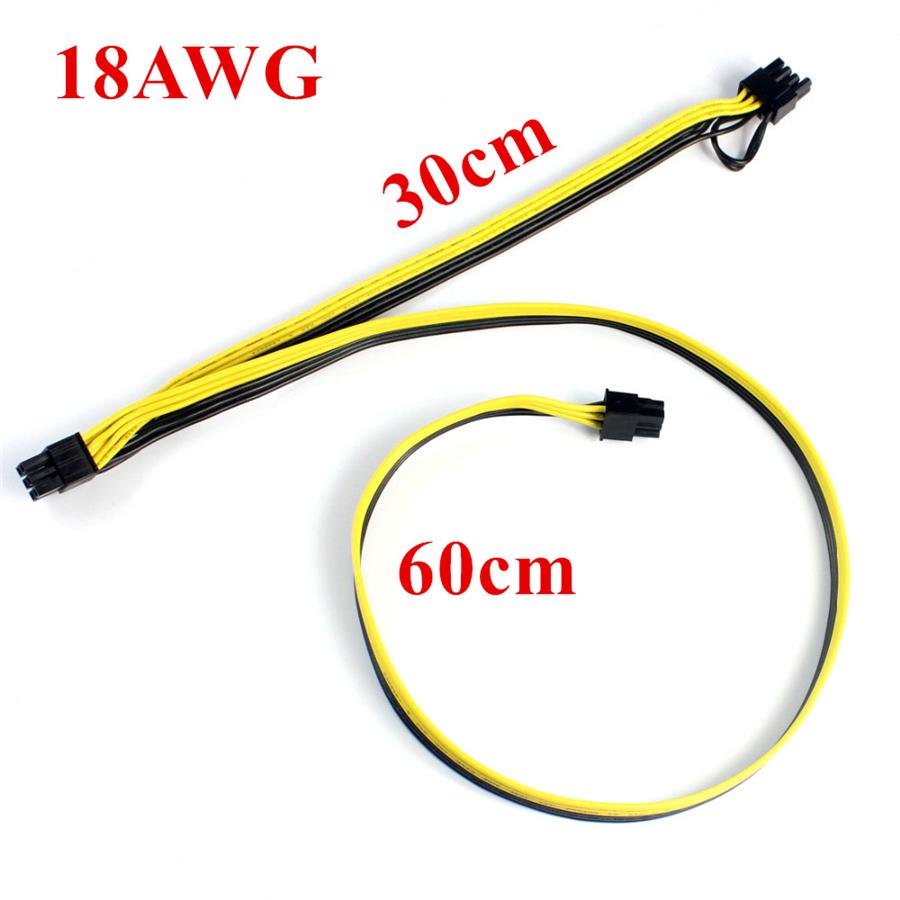 5Pcs Modular PSU Power Supply Cables PCI e 6pin to PCI-e 8 pin +6pin PCI Cables