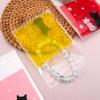 50 Stück Kekstüten Selbstklebende Beutel Rosa Katzenpaar Kekse Süßigkeiten Schmuck Geschenkverpackung Plastiktüte