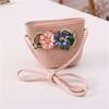 Willow flower straw hat women's wavy edge big brim sun hat summer outdoor sun protection hat travel visor parent-child hat