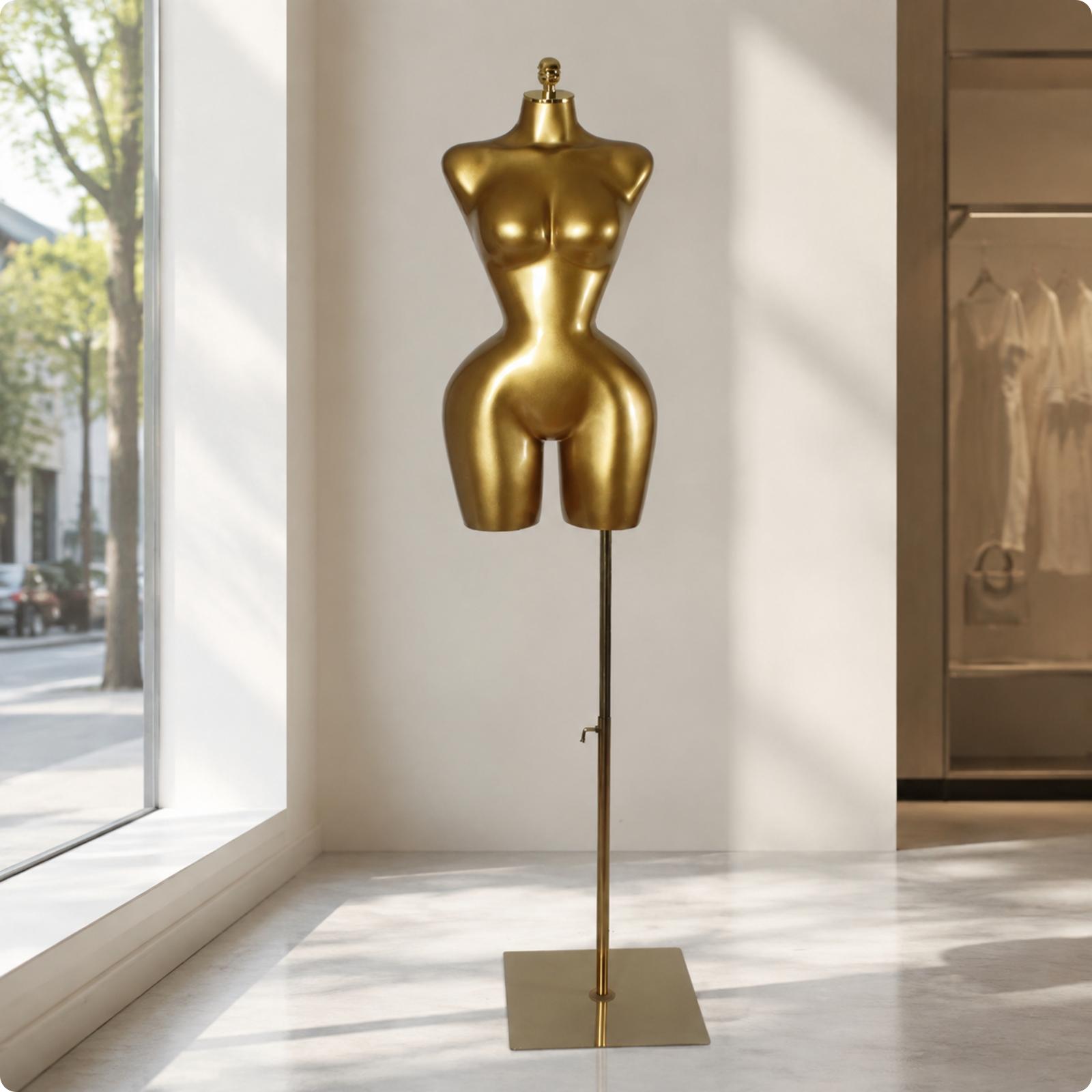 Female Half-Body Mannequin Stable Base Torso