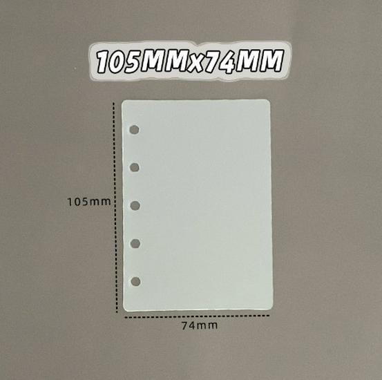 PVC Glitter Transparent A7/M5 Loose-Leaf Notebook & Storage Set