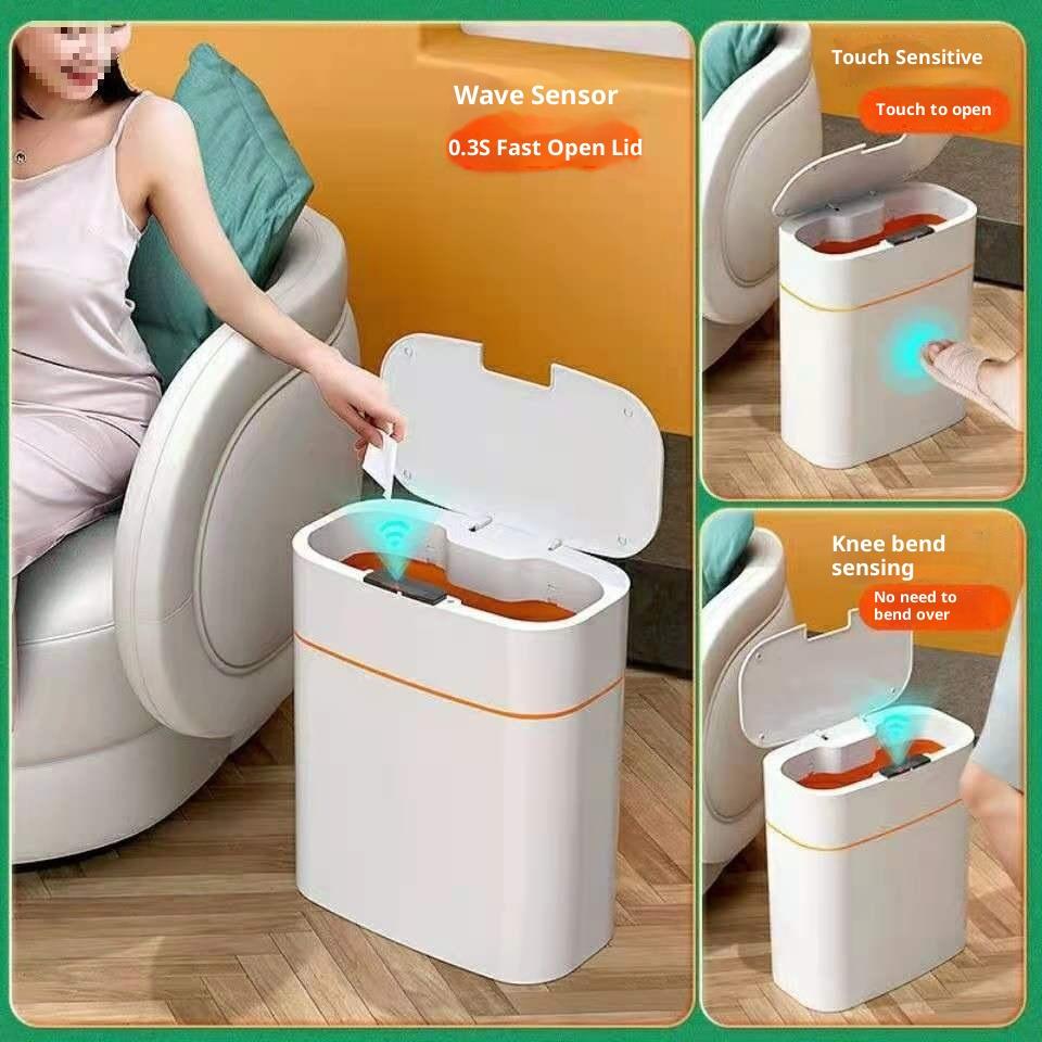 Automatic Smart Trash Can Inductive Household New Living Room Electric Toilet Toilet Sanitary Bucket
