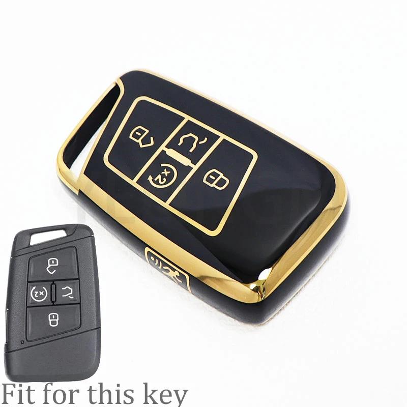 5 Button TPU Smart Key Case Cover for Volkswagen VW 2018 Atlas Tiguan Golf 7 Magotan Fob Remote Holder Shell Keychain