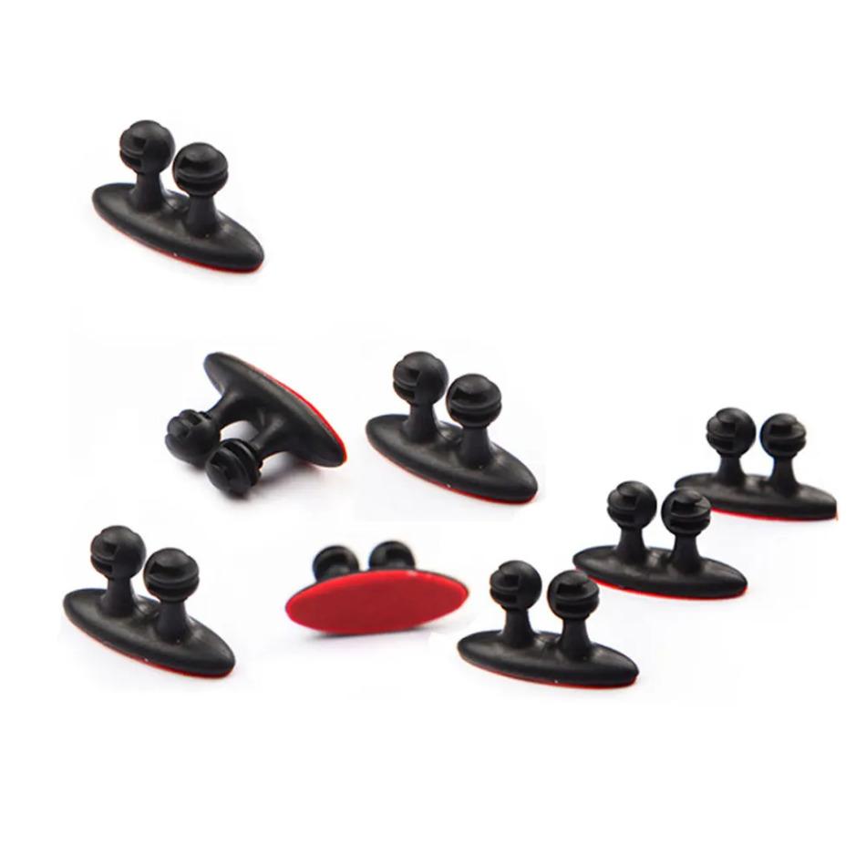 10Pcs Car Interior Line Clip Fixer Organizer Multifunctional Car Wire Cable Holder Car Charger Line Clasp Headphone Cable Clip
