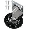 Furniture Swivel Caster Rubber Black 75 MM