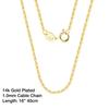 ORSA JEWELS Italian 925 Sterling Silver 1.0mm Cable Chain Personalize Necklace for Women Link Chains Necklace 45 50 55cm SC06-P
