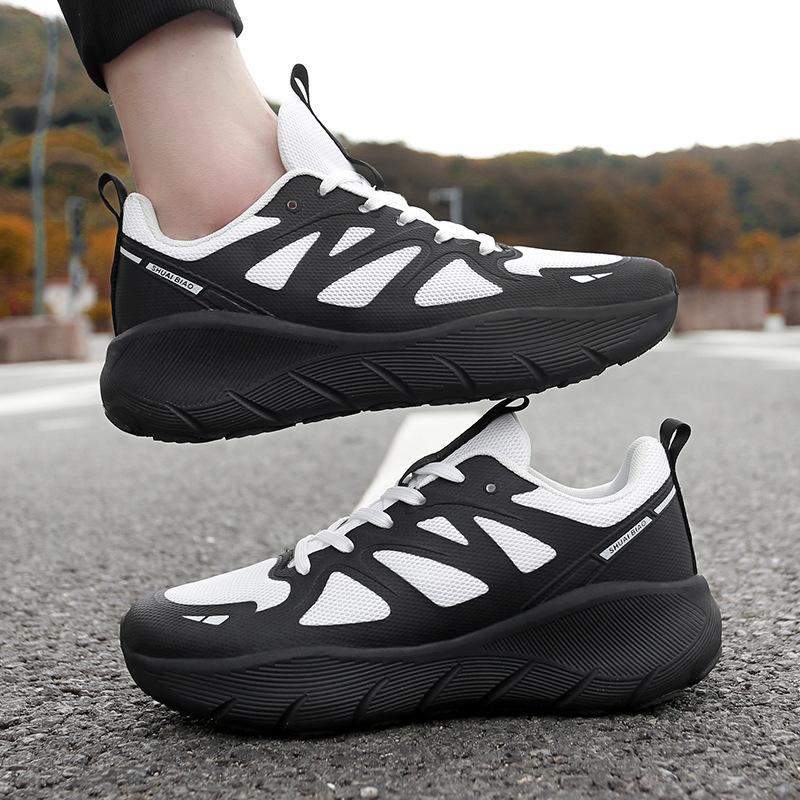 2025 foreign trade lightweight sports shoes Pace Panda explosion high elastic shock absorption running men's shoes jumping exercise couple casual sh