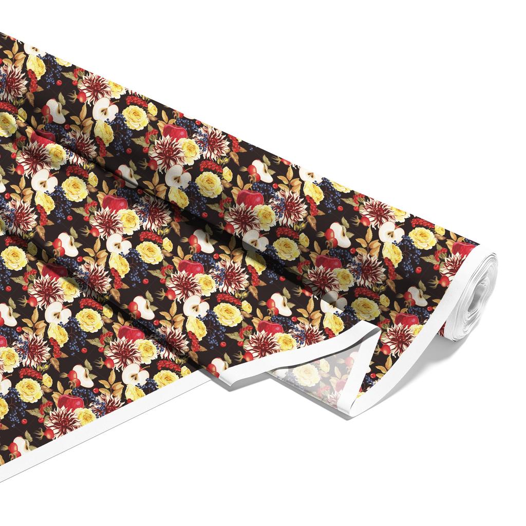 Outdoor Dekostoffe Oxford - Motiv Herbstblumen I Dx016