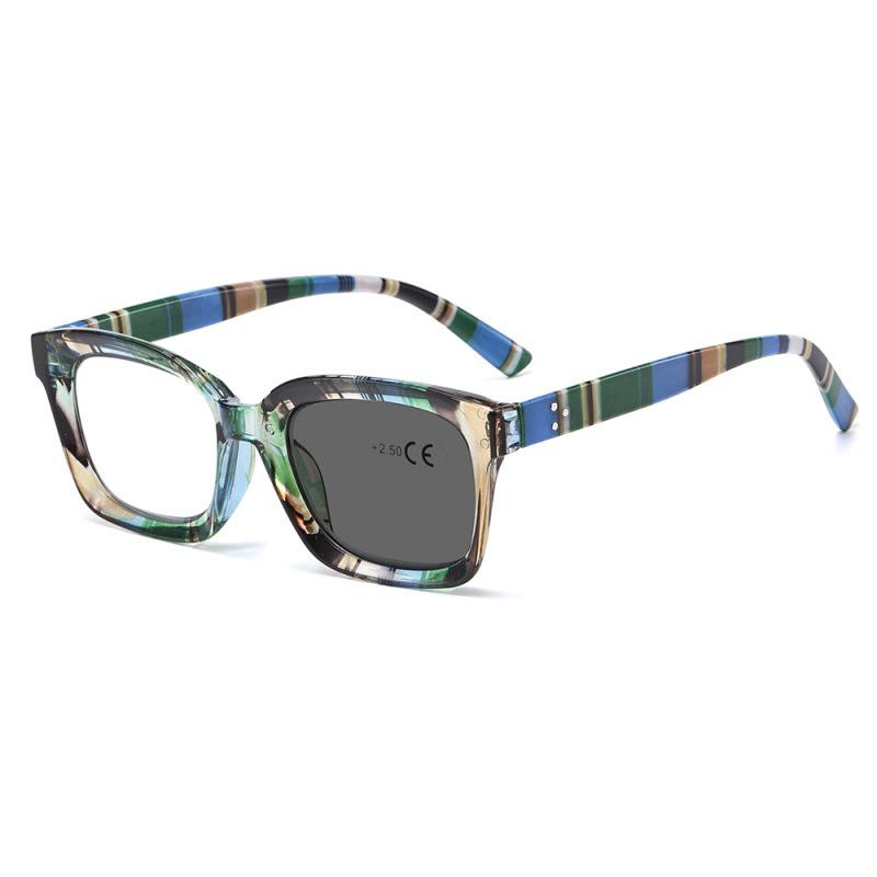 Unisex Multifocal Photochromic Blue Light Blocking Reading Glasses with Dual-Use for Distance and Reading, Ideal for Seniors
