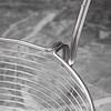 Round Wire Fry Basket with Pot Rim Hook Oil Draining Fry