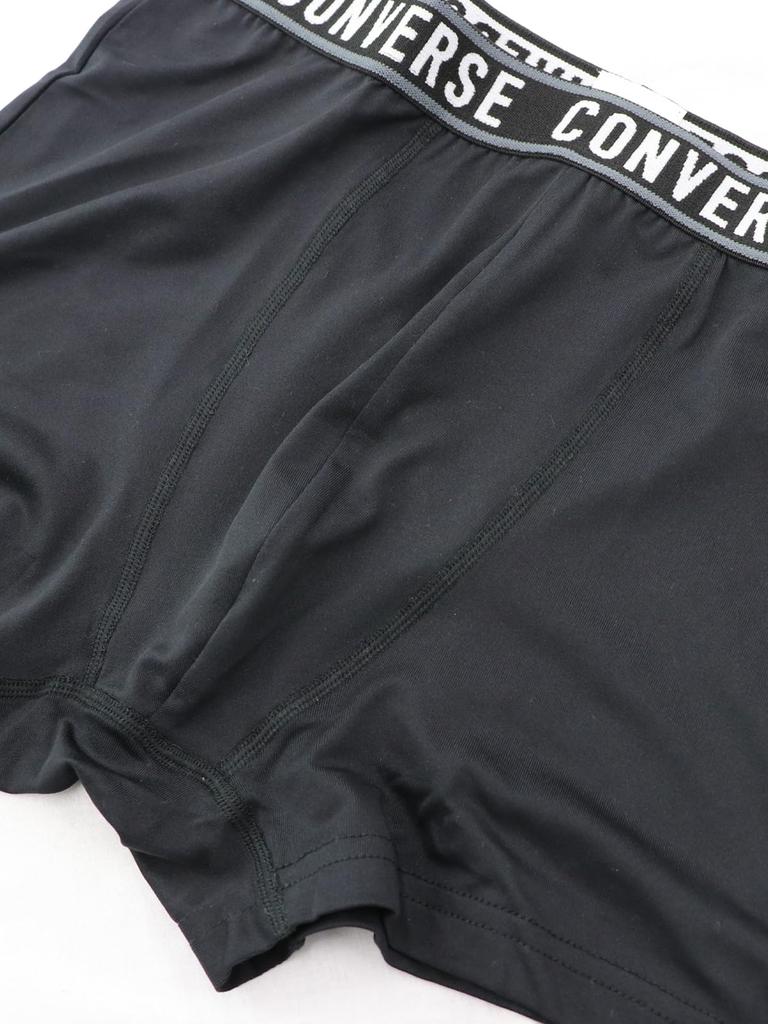 Kaituck Family Converse Boxer Briefs, 3-Piece Set, Underwear, Black, Sizes M, L, LL (L, Black)