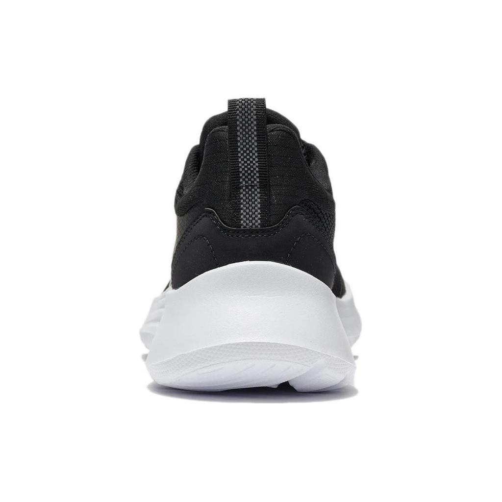 Li Ning Reflective Slip Resistant, Abrasion Resistant, Breathable Low Top Casual Running Shoes Women's Black White ARST090-1