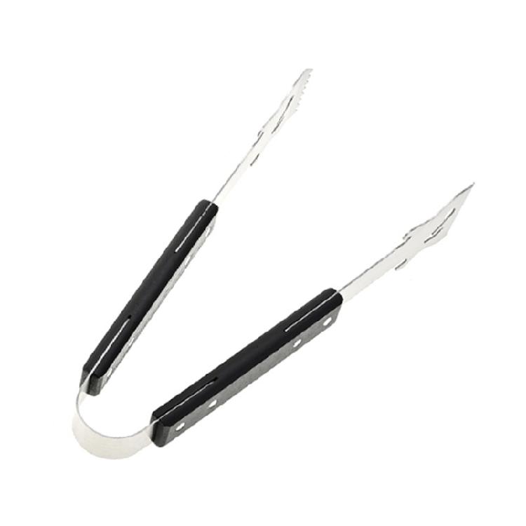 Guitar Shape Grill Clamps Serving Tongs Meat Fork Stainless Steels Cooking Serving Tongs for Outdoor Grilling, Camping