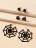 3pcs Set Retro Exaggerated Pumpkin Spider Ghost Skull Stud Earrings for Women Halloween Party Cartoon Cute Witch Jewelry Sets