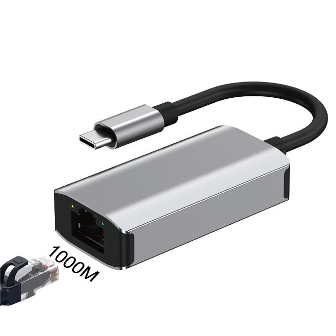 Laptop Gigabit Ethernet Port USB-C to RJ45 Driver-Free Adapter