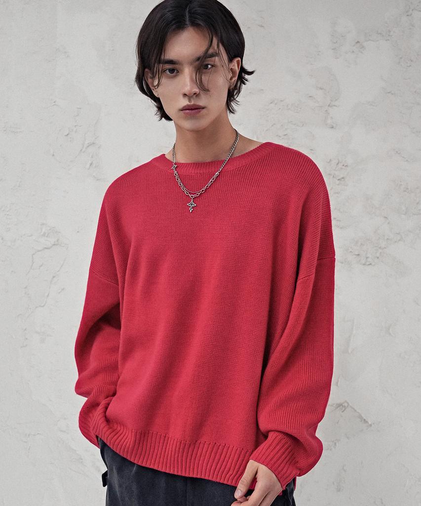 AVANDRESS Washable Crewneck Hachi Knit_8Colors