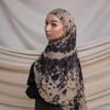 1Pcs Watercolor Print Hijab Women Bohemian Soft Islam Ramadan Muslim Hijabs Foulard Femme Shawl Wrap Scarf Headscarf