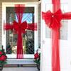 Luxurious Red Christmas Traditional Double Layer Bow Door Decoration For Holiday Festivities