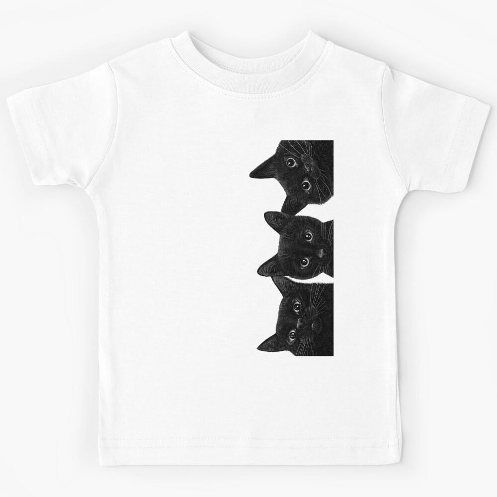 Three black cats Kids T-Shirt 130