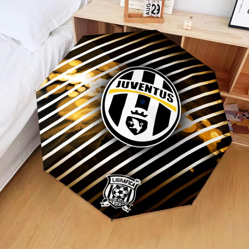 1PC Juventus Football Club Printed Umbrella Folding umbrella, automatic umbrella 8-Frame for Travel, camping Fan gifts Christmas Gifts