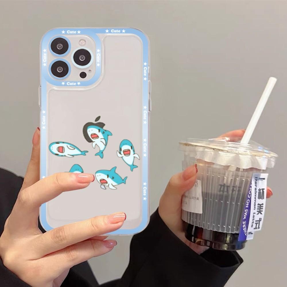 Cute Shark Phone Case For Redmi 7 8 9 A For Redmi Note 5 7 8 9 10 11 Pro Max 4G 5G Funfas