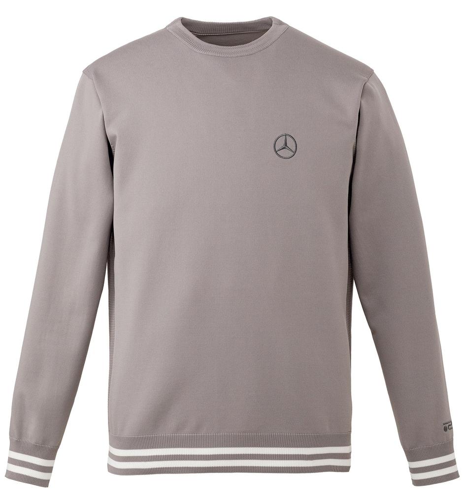 Genuine x Rosasen Jersey X Mesh Size LL [Mercedes-Benz Collection] Mercedes-Benz Knit, Gray,