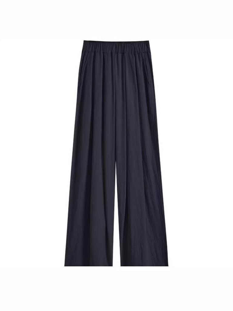 2026 New Style High-Waisted Wide-Leg Summer Pants - Lightweight, Versatile, Casual Fit for Effortless Elegance