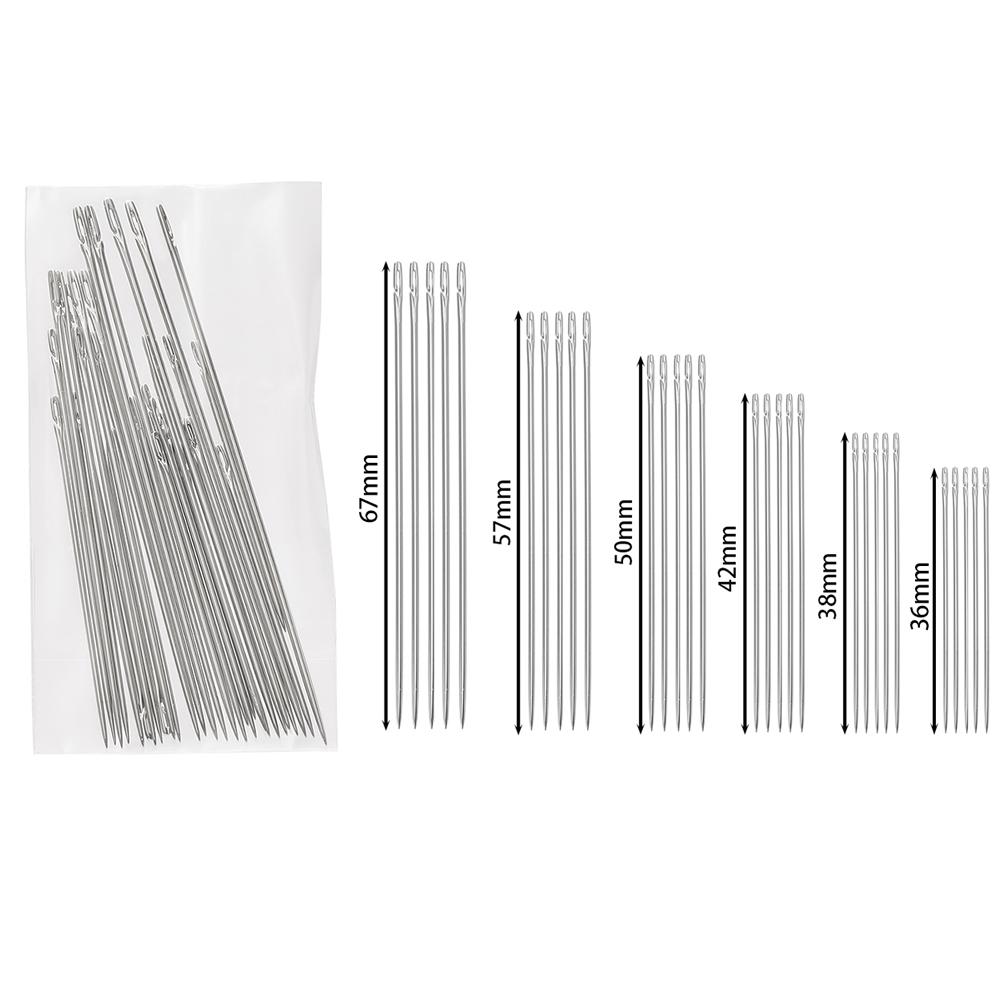 Side Hole Blind Sewing Needles Elderly Self Threading Needle Household DIY Jewelry Beading Sewing Tool Embroidery Mending Needle