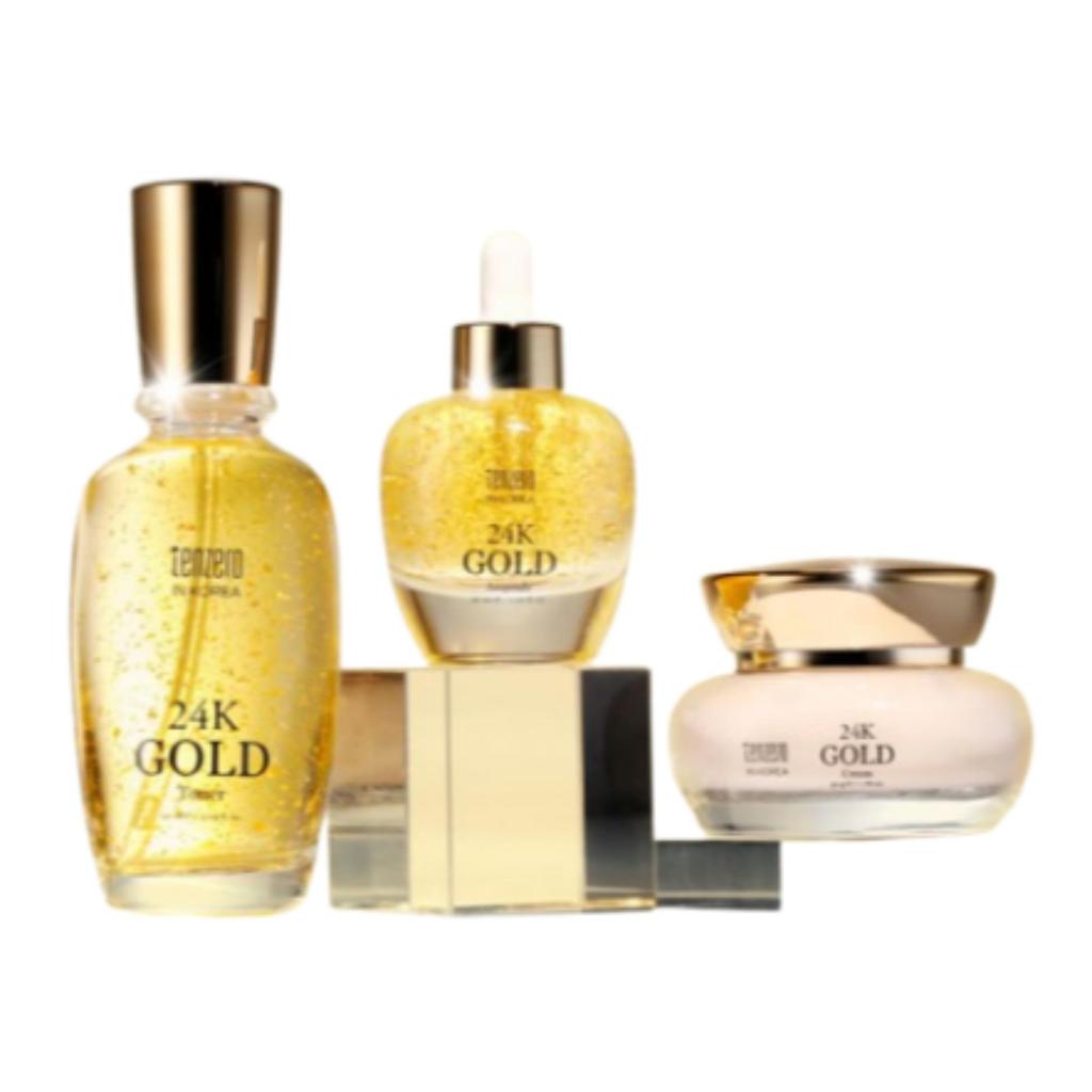 TENZERO 24K Gold Radiance Cream Intensive Firming Anti-Aging Moisturizing Face Cream Wrinkle Care Glow Booster 50g