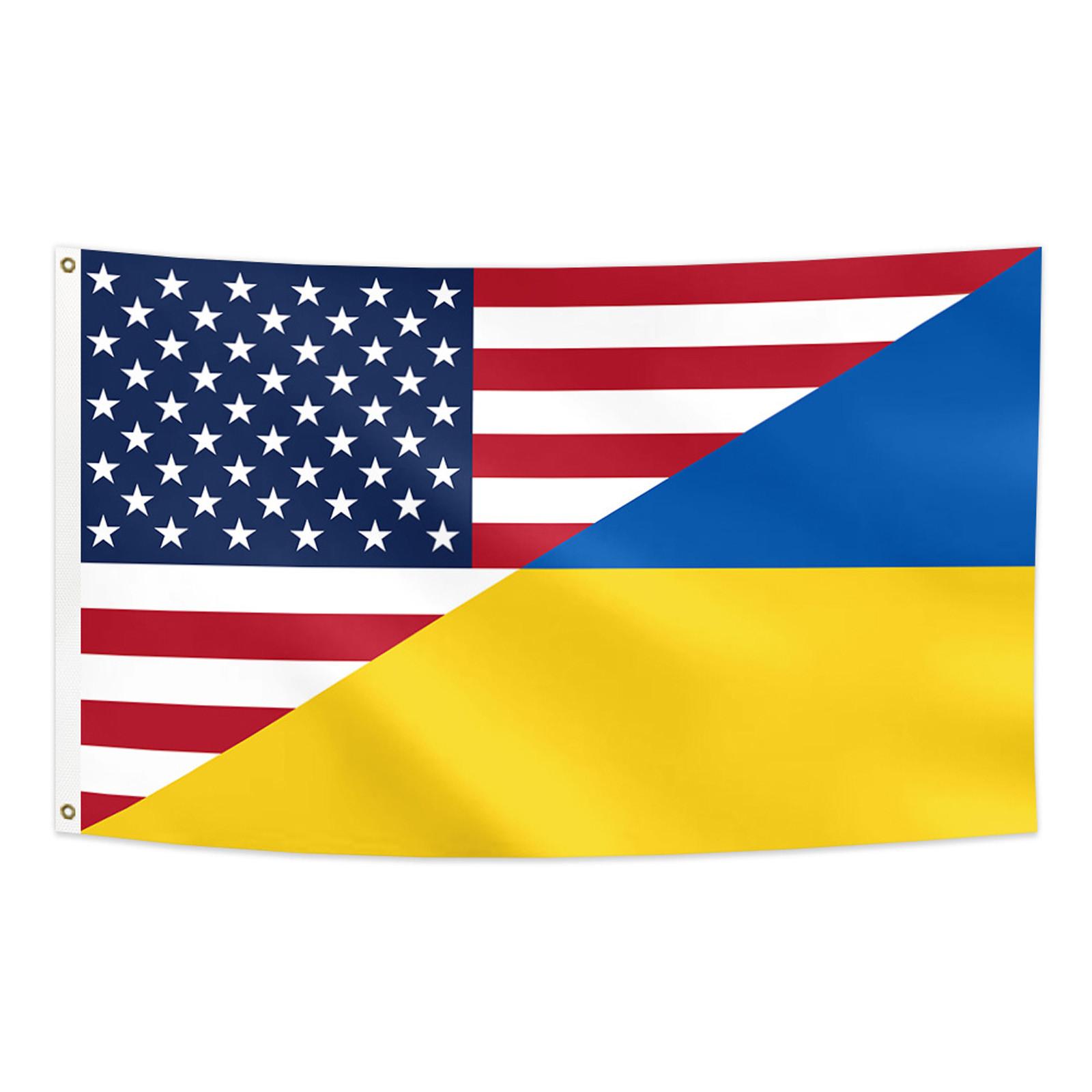 

Прапор дружби між США та Україною( 90x150см ) One Size синій