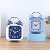 3inch Alarm Clock Battery Operated Loud Mechanical Alarm Clock with Stereoscopic Nightlight Not Ticking