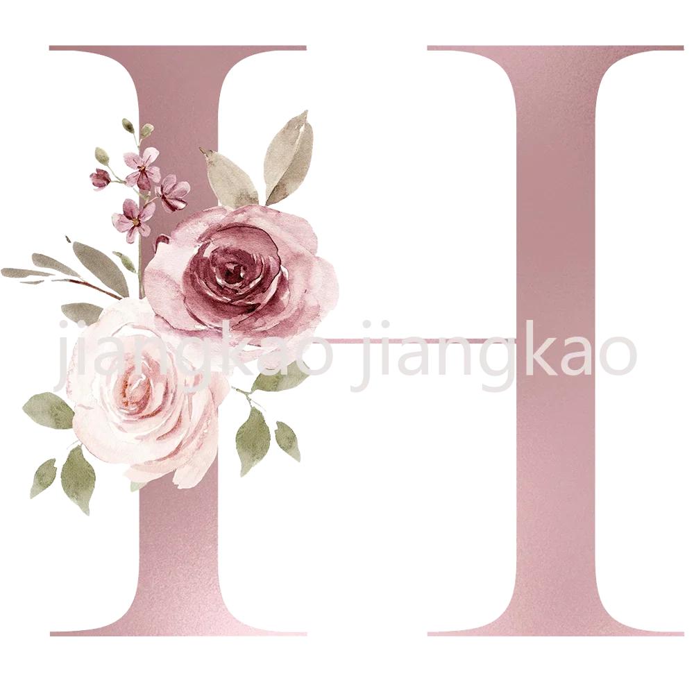 Personalized Mug Floral Initial Name Cup Custom Name Tea Coffee Hot Chocolate Mugs Bride Bridesmaid Mothers Day Gifts for Her