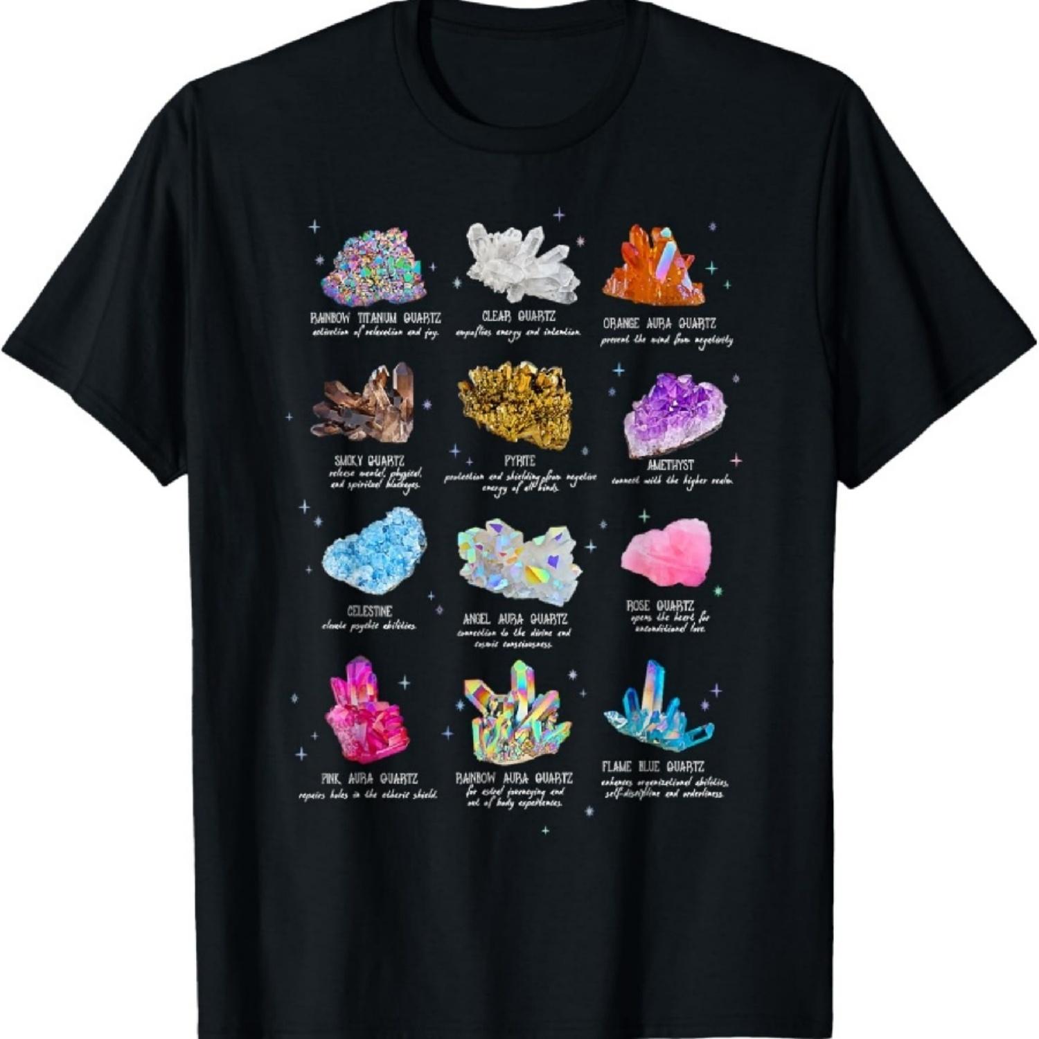 

Trendy Crystals Healing Chart T-Shirt XXXXXL чорний