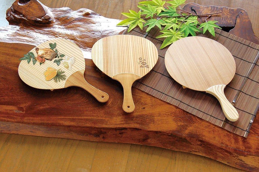 Yamako Cedar Cool Breeze Fan Plate, Plain, 32238