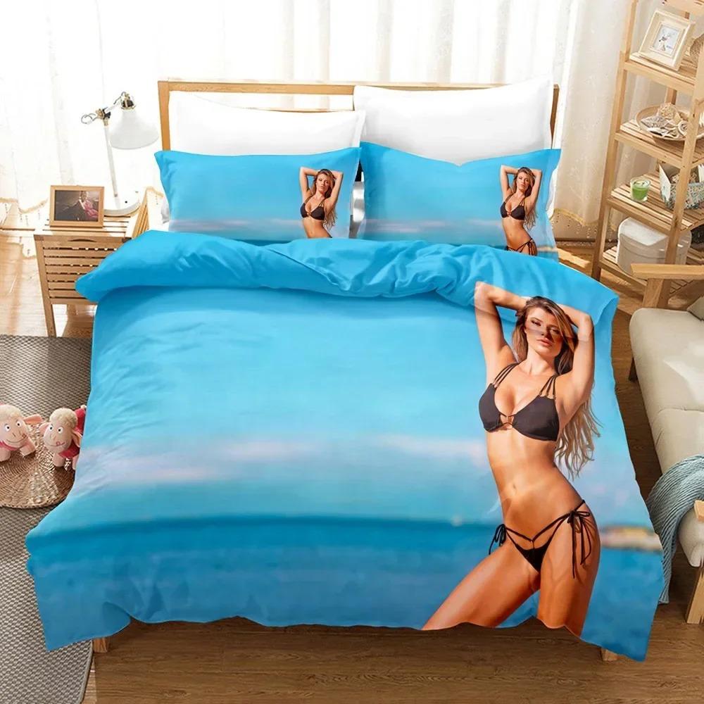Bikini Beauty Strand Bettwäsche Set Für Schlafzimmer Weiche Moderne Tagesdecken Bequeme Kinder Bettbezug Steppdeckenbezug Und Kissenbezug