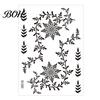 Event Makeup Tattoos Temporary Stickers, Fake Body Arm Chest Shoulder with Black Lace Flower Waterproof Pattern, Non-Irritating Art Sticker